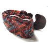 Ceinture femme perle rouge corail