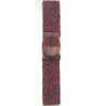 Ceinture femme perle rouge gris foncé